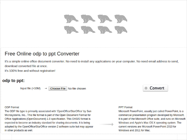 convert odp to pdf